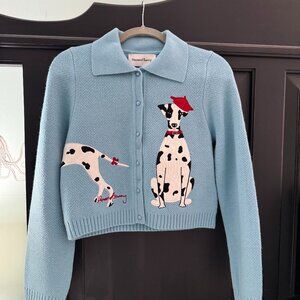 House of Sunny Cardigan Dog Applique Used Size 4 $60